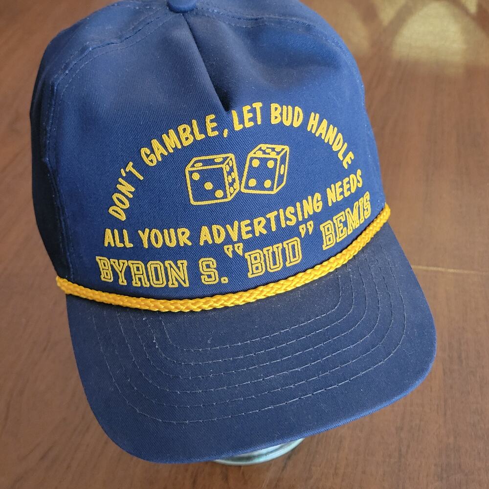 Don't Gamble, Let Bud Handle Hat one size fits most. Adjustable. New